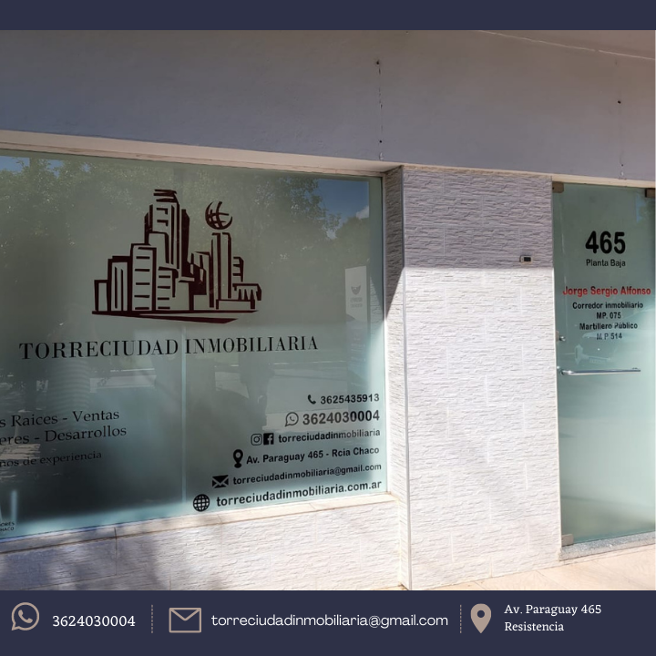 Oficina de Torreciudad Inmobiliaria en Av. Paraguay 465, Resistencia